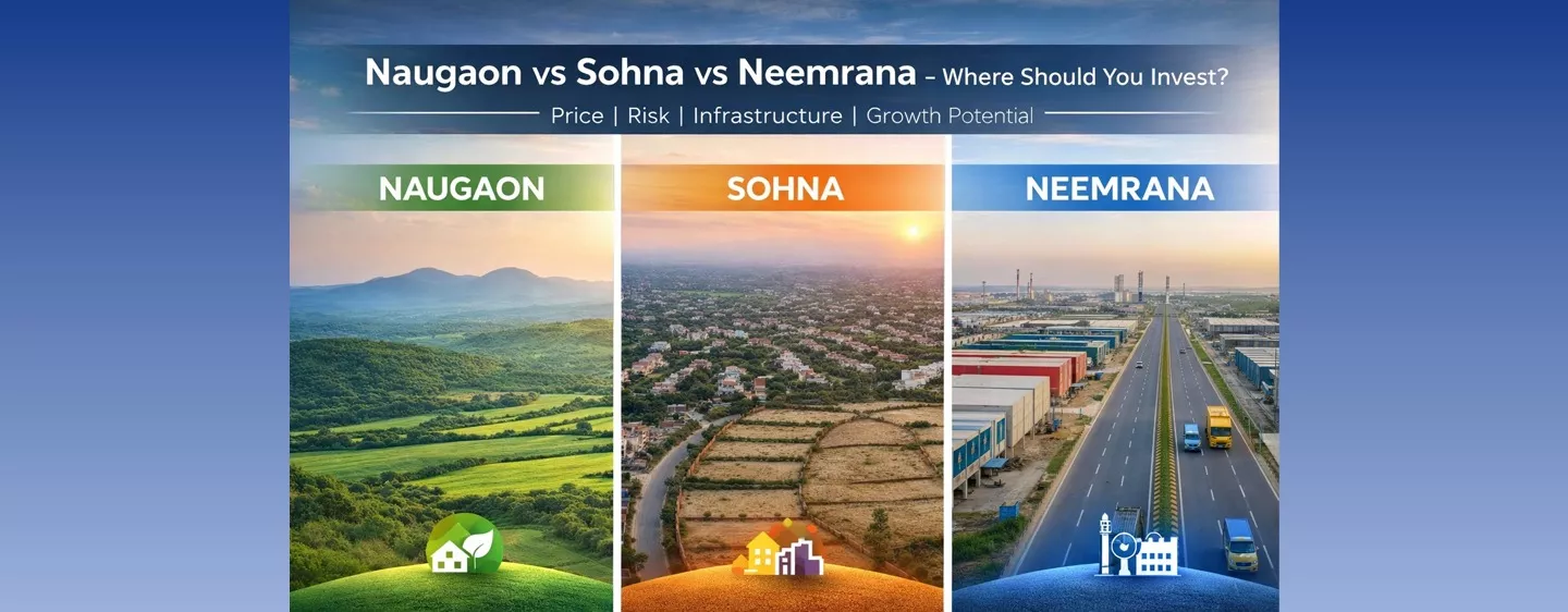 Naugaon vs Sohna vs Neemrana comparison